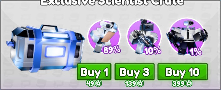Exclusive Scientist Crate (Buy 10)